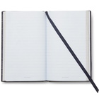 Kingsman - Smythson Panama Cross-Grain Leather Notebook - Navy