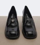 Prada Patent leather loafer pumps