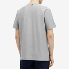 Thom Browne Men's Engineered RWB Stripe T-Shirt in Medium Grey