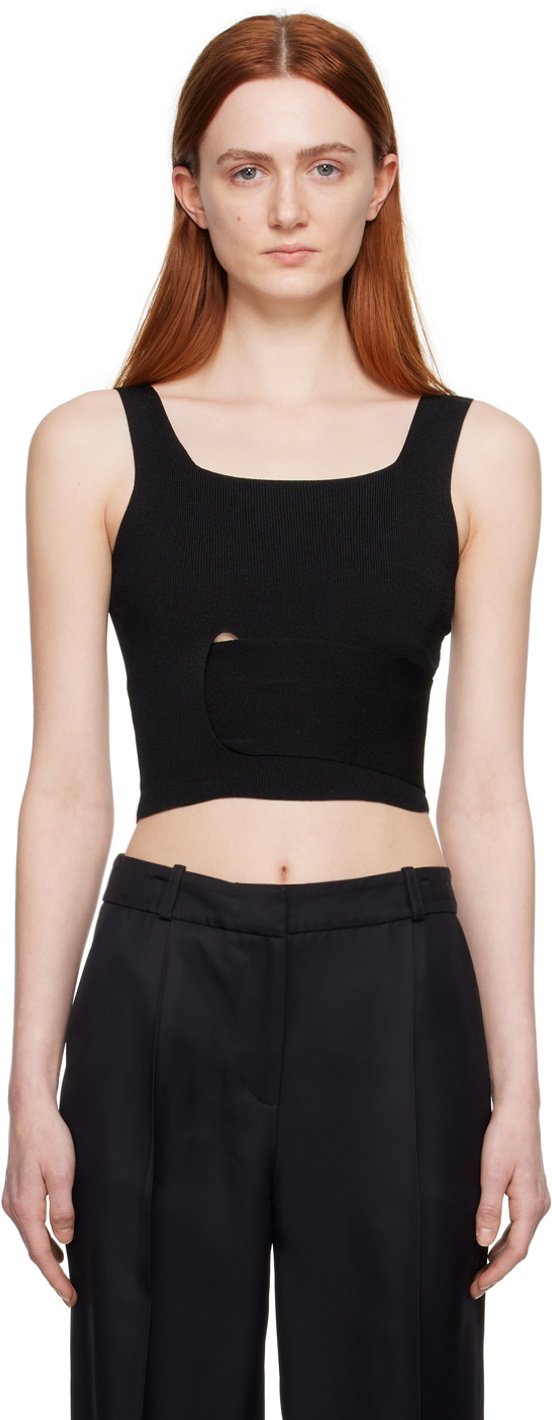 BOYAROVSKAYA Black Tape Tank Top