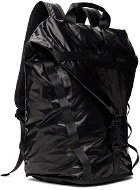 RAINS Black Sibu Duffle Backpack