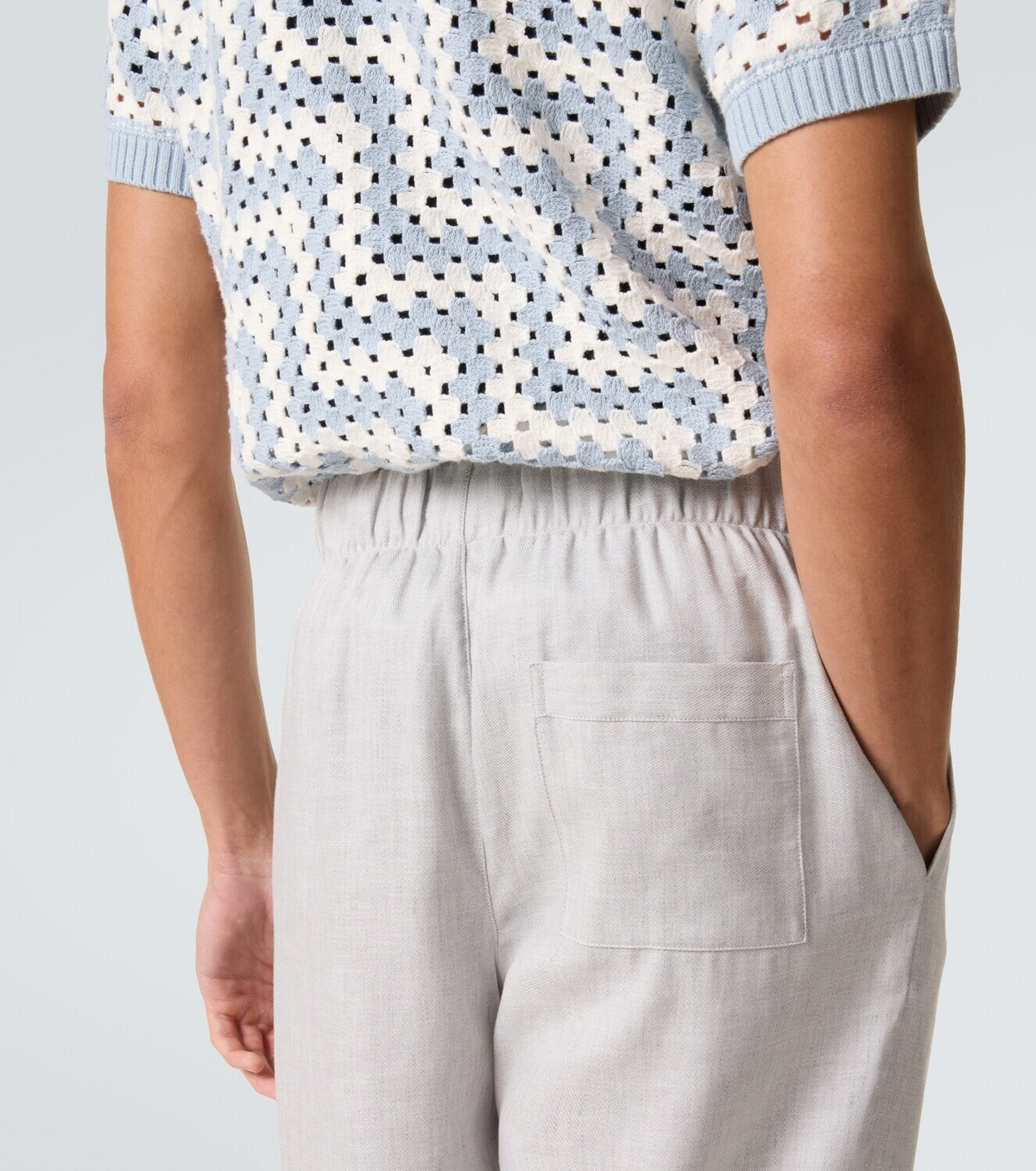 Frescobol Carioca Luan linen and cotton-blend straight pants