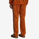 Needles Men's Poly Smooth Narrow Track Pants in Rust