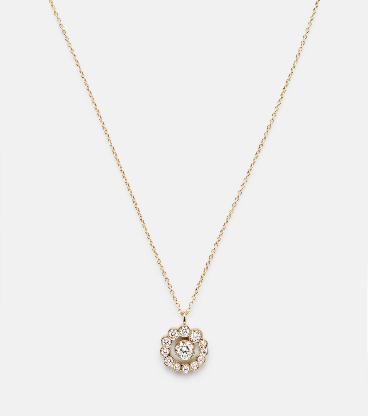 Sophie Bille Brahe Rêve Simple 18kt gold necklace with diamonds