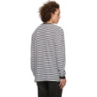 Frame Black and White Thermal Long Sleeve T-Shirt
