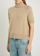 Anine Bing Jackson Roll-neck Cashmere top Light Brown