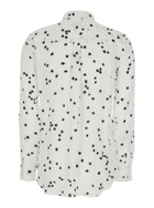 Equipment White Shirt With All-over Star Motif And Patch Pockets On The Chest In Silk Woman