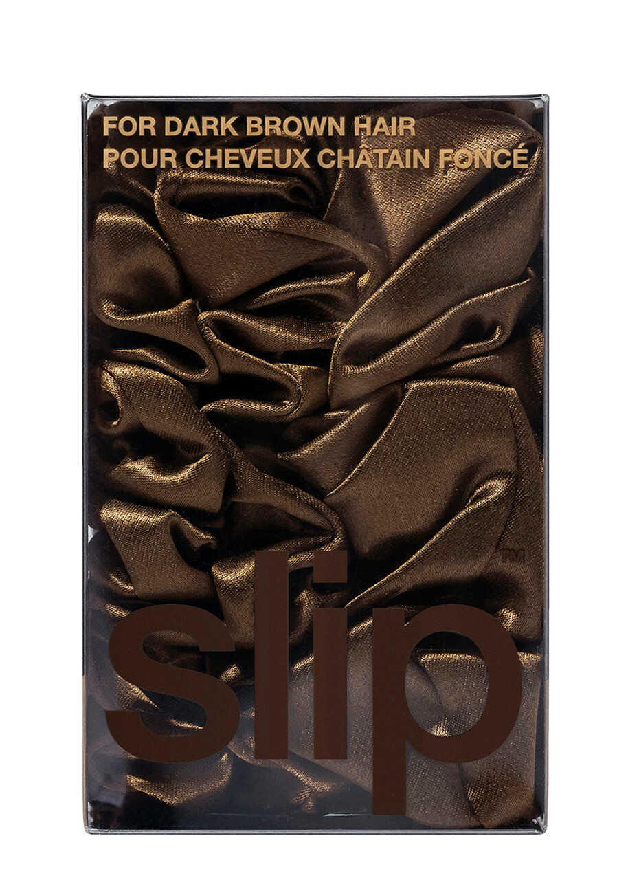 Slip Silk Assorted Scrunchies - Dark Brown