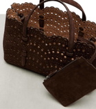 Alaïa Mina 25 Vienne Wave Small suede tote bag