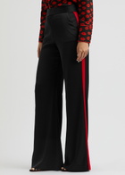 Alice + Olivia Dylan Panelled Wide-leg Trousers Black