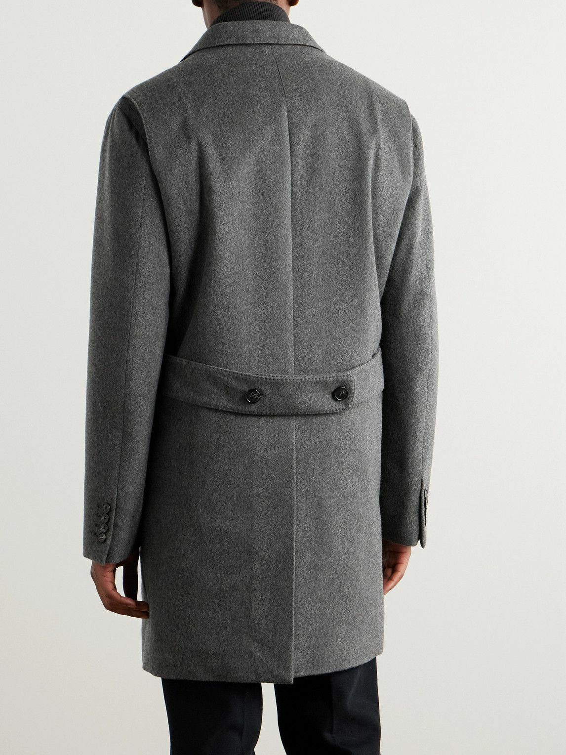 Loro Piana - Martingala Suede-Trimmed Storm System® Cashmere Coat