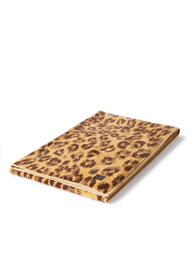 Photo: Acne Studios - Leopard-Jacquard Cotton-Terry Beach Towel