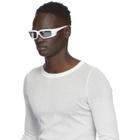 Rick Owens Off-White and Silver Rick Sunglasses