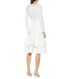 Brock Collection - Quercetto cotton-blend midi skirt