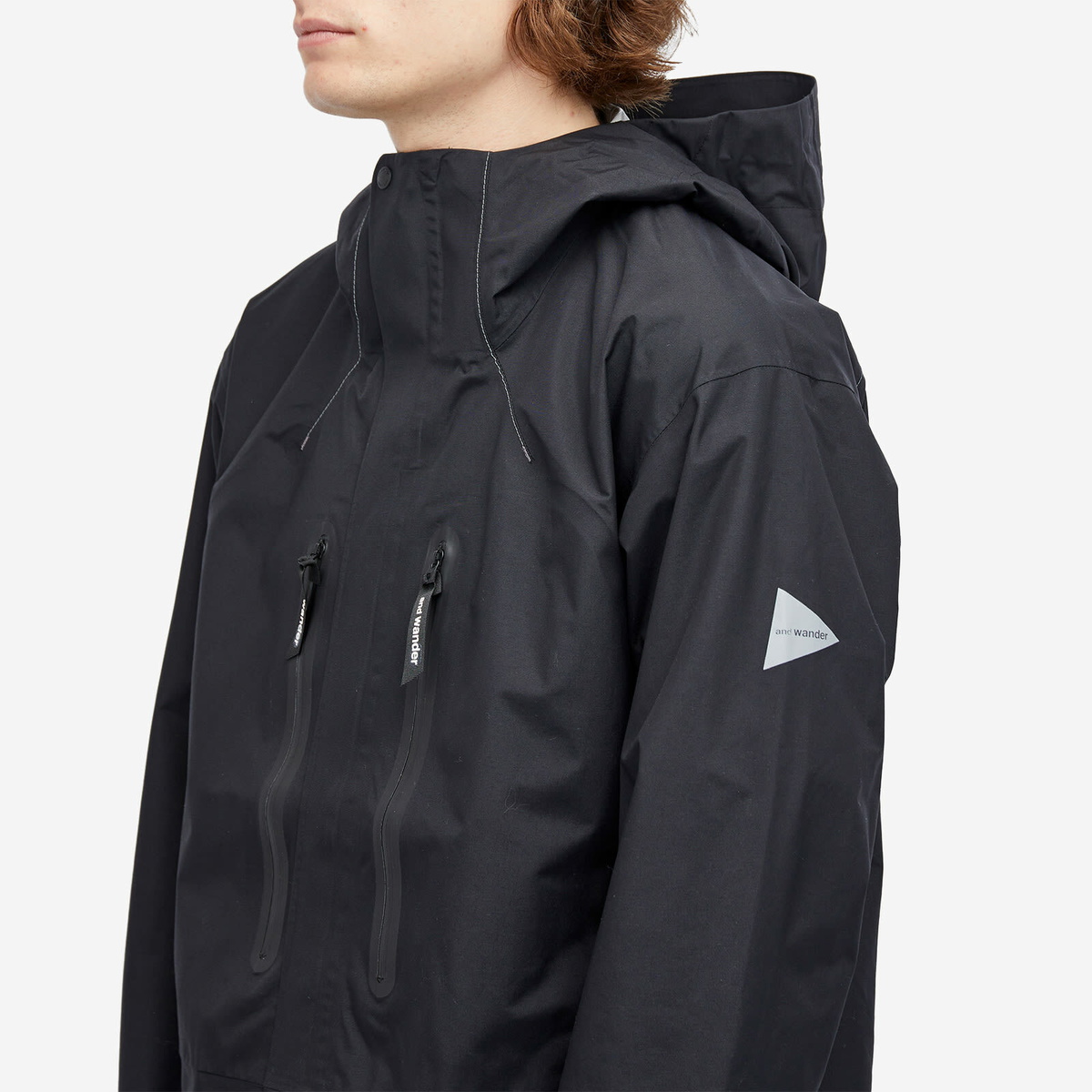 美品AND WANDER2.5L hiker rain jacket41800円 And Wander 2.5L Hiker Rain Jacket Black