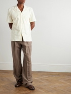 Richard James - Camp-Collar Cotton-Terry Shirt - Neutrals