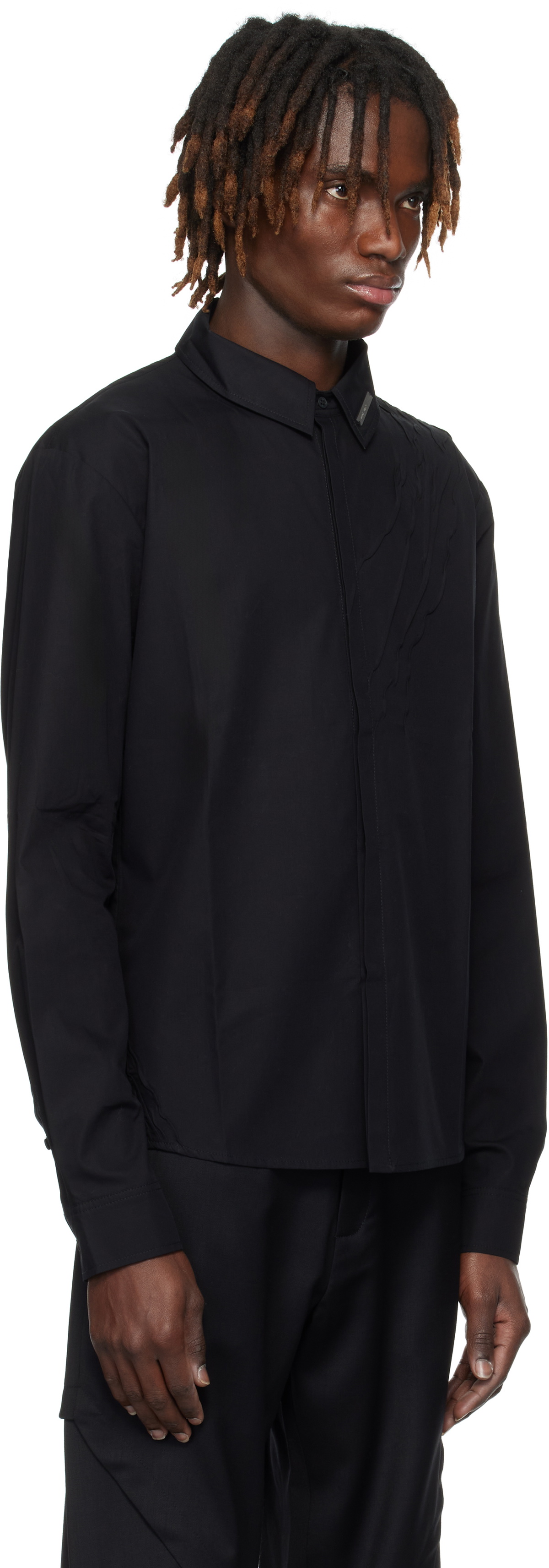 HELIOT EMIL Black Inertia Shirt Heliot Emil
