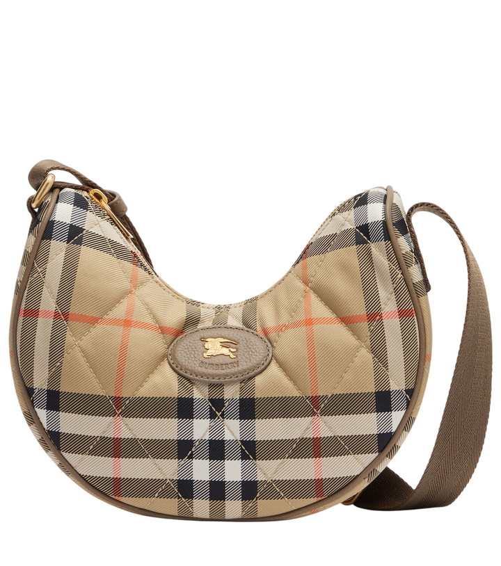 Photo: Burberry Horseshoe Small Check crossbody bag