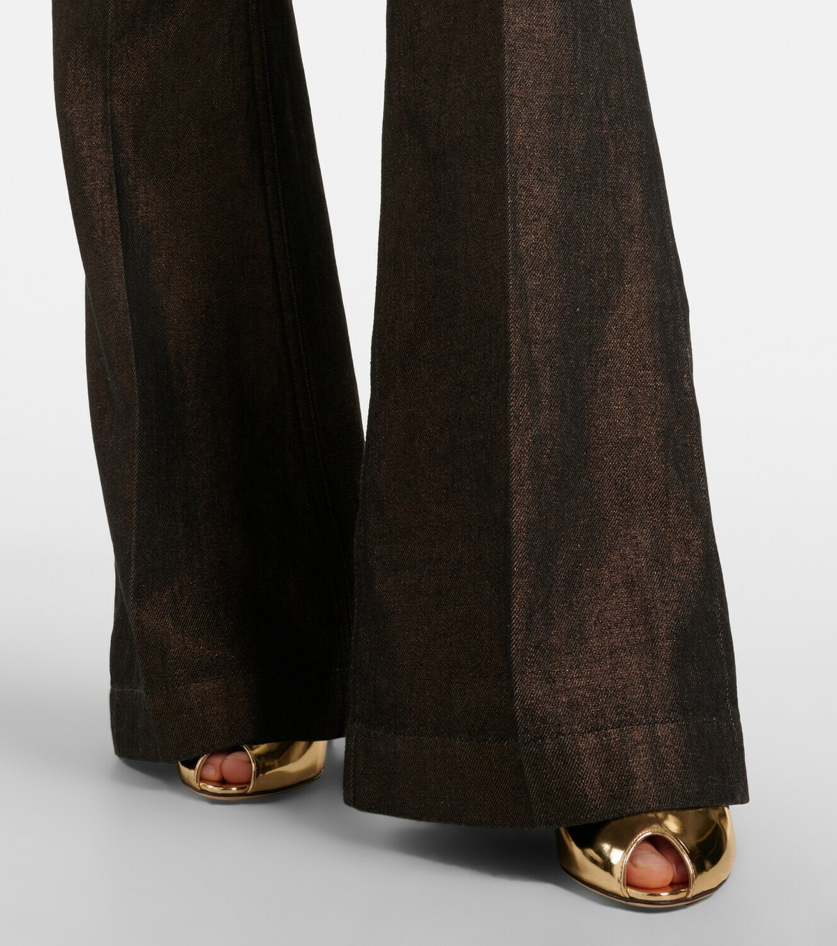Roberto Cavalli Embellished flared jeans