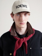 LOEWE - Louis Wain Logo-Embroidered Cotton-Twill Baseball Cap - White