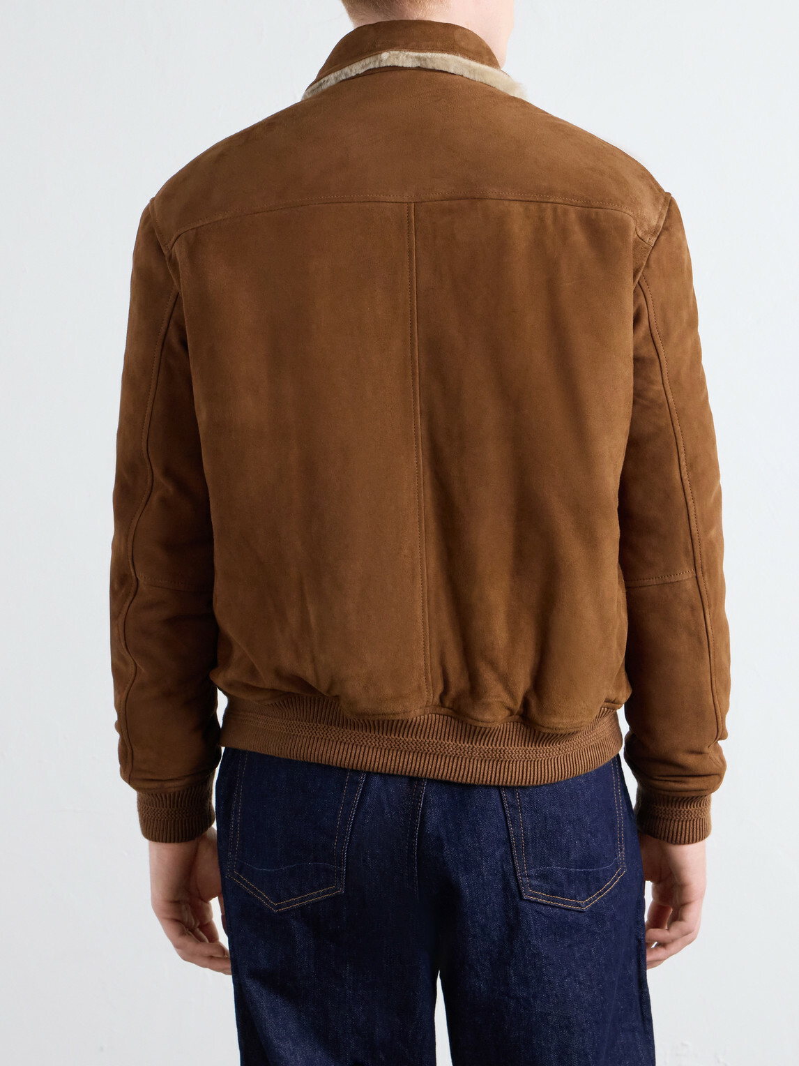 Altea - Iggy Shearling-Trimmed Padded Suede Jacket - Brown