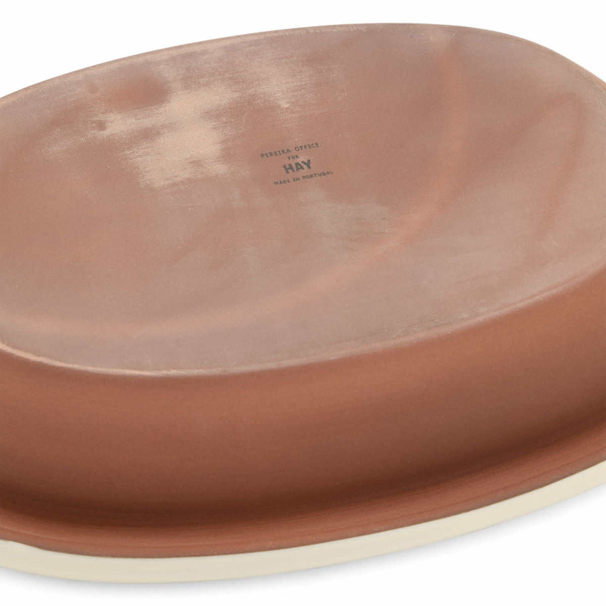 HAY Barro Oval Dish - Small in Off-White 