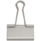 Off-White Silver Binder Clip Keychain