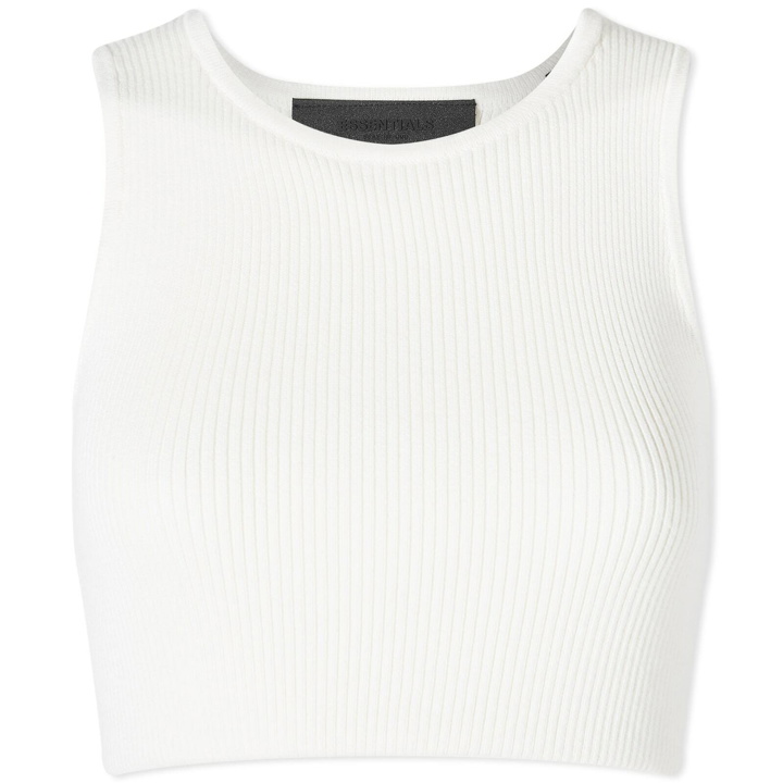 Photo: Fear of God ESSENTIALS Women's Essentials Sport Tank in Cloud Dancer