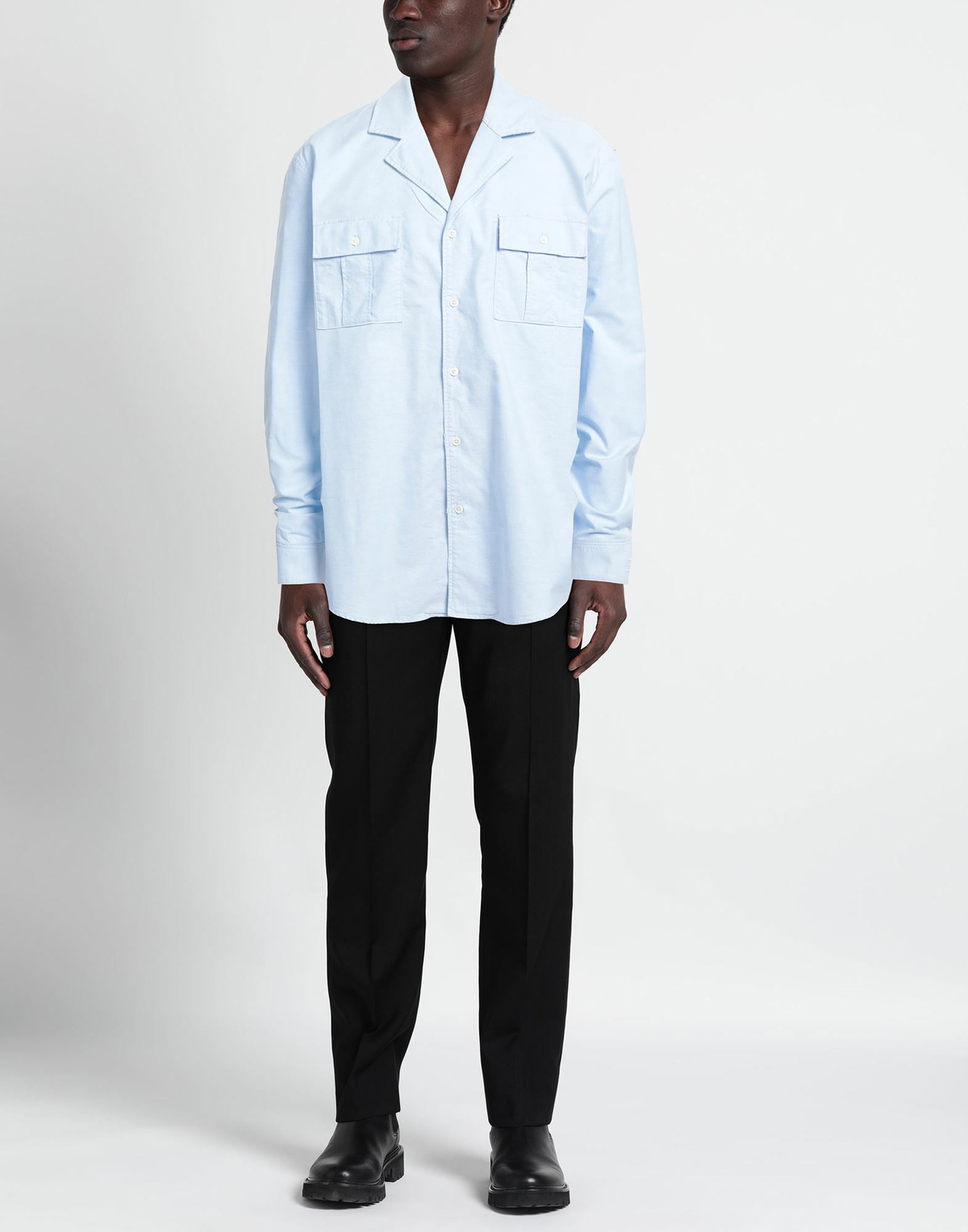 Balmain Mens Shirt in Light blue