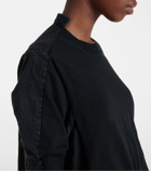 Sacai Layered cotton-blend sweater