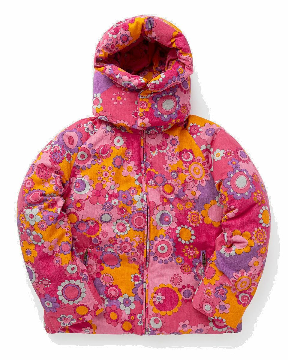 Photo: Erl Hooded Snowboard Down Jacket Woven Pink - Mens - Down & Puffer Jackets