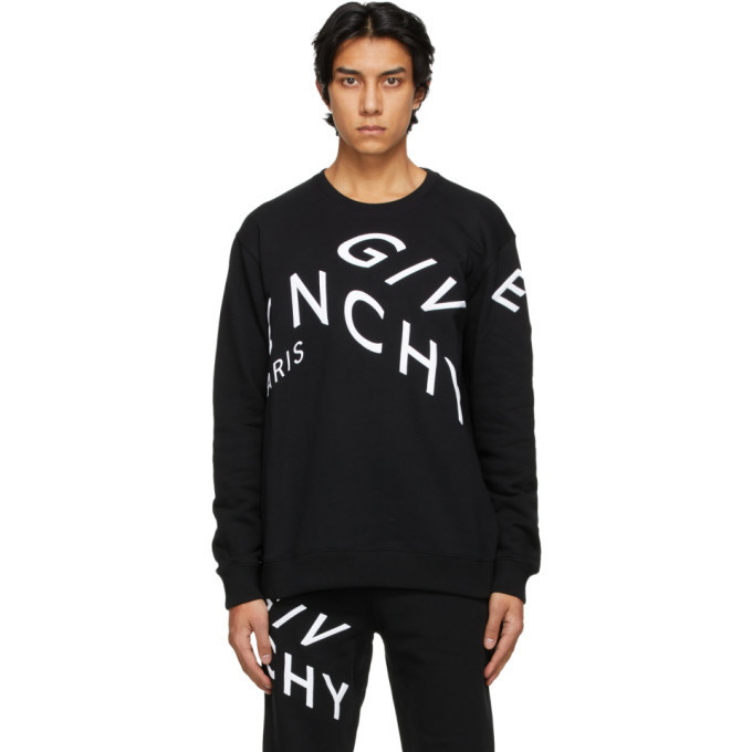 Photo: Givenchy Black Refracted Logo Sweatshirt