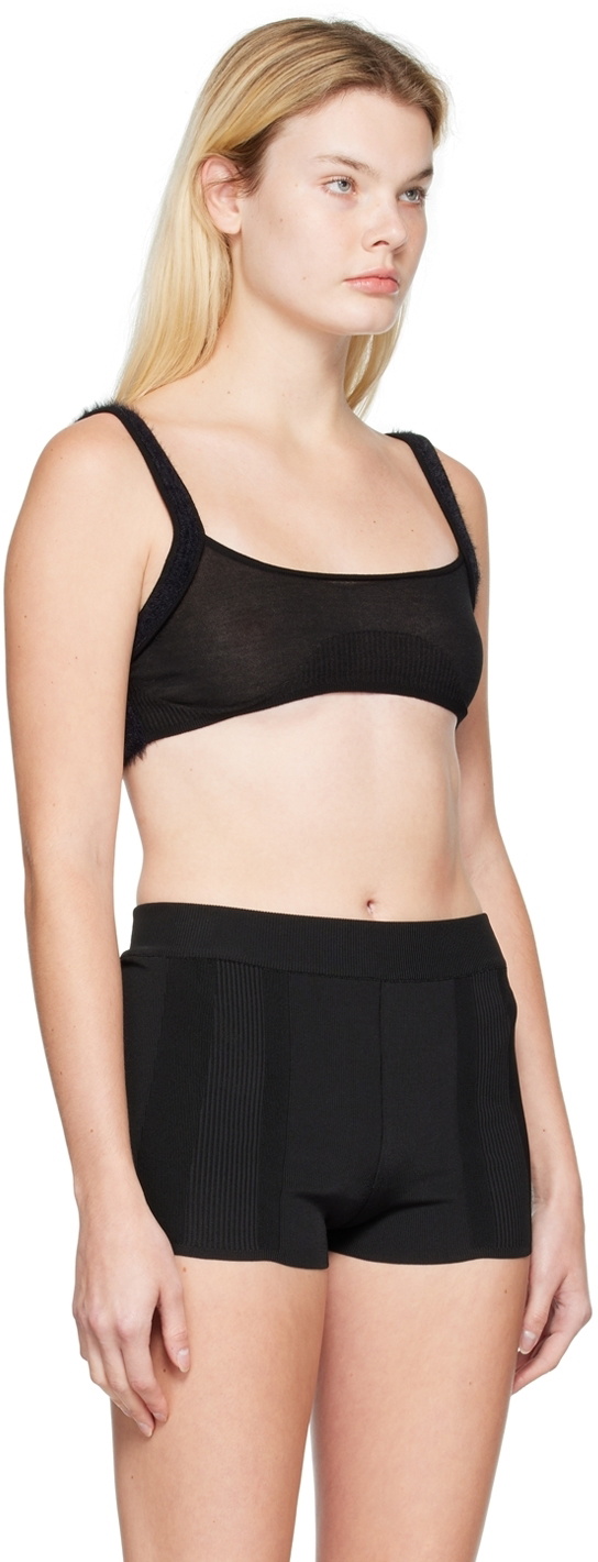 Jacquemus Black Le Papier 'Le Bandeau Ascosu' Bra Jacquemus
