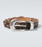 Our Legacy 20mm braided leather belt