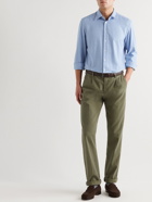 Anderson & Sheppard - Cotton and Cashmere-Blend Shirt - Blue