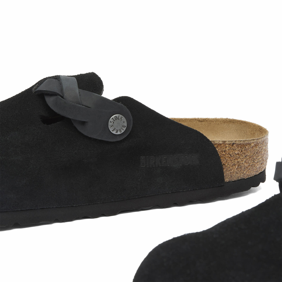 Birkenstock Women's Boston Braided Clog - Black Suede