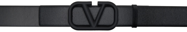 Photo: Valentino Garavani Black VLogo Belt