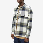 NN07 Men's Wilas Check Overshirt in Blue Check