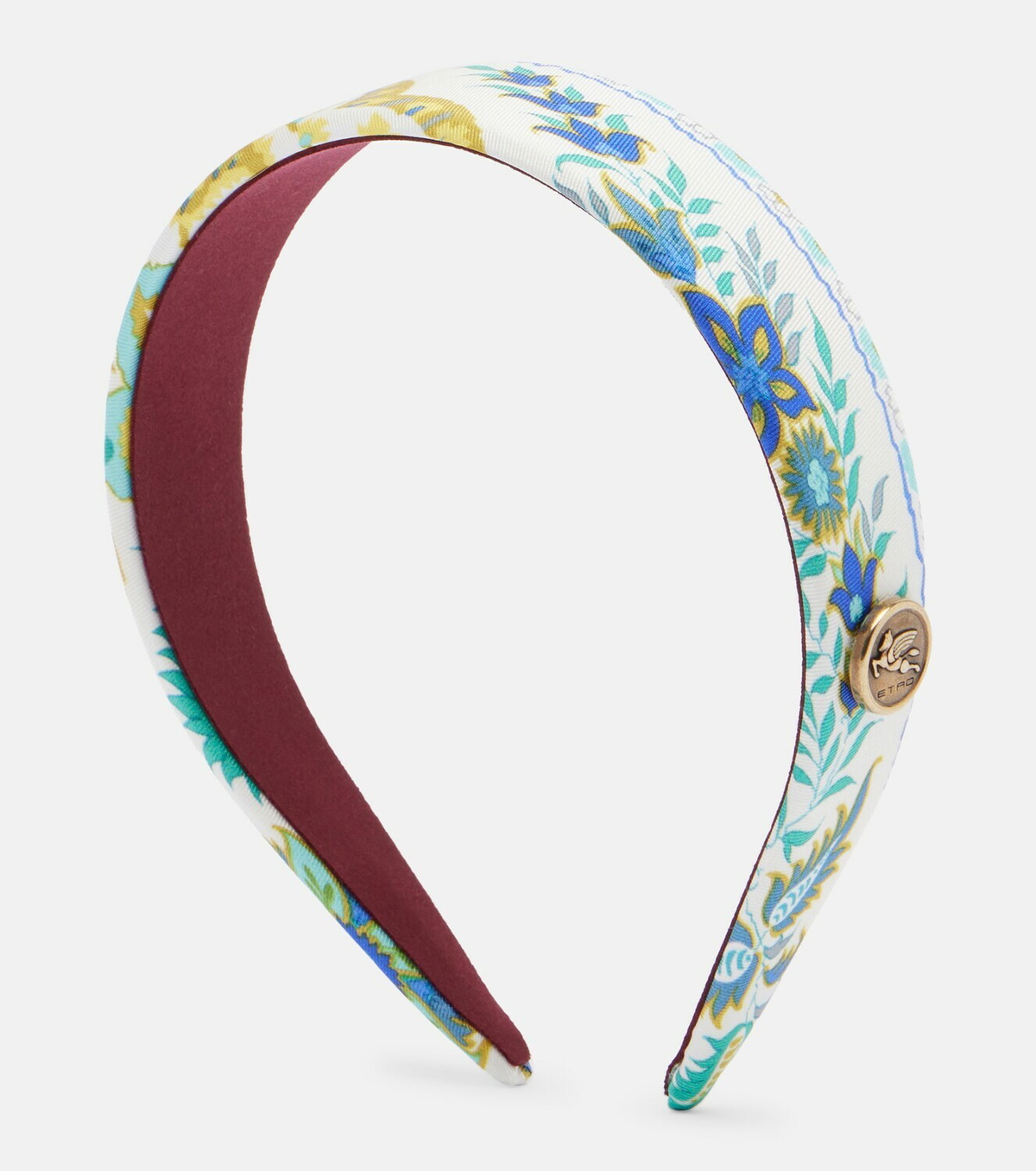 Etro Pegaso floral silk headband