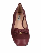 Bally Womens Ballet flats in Burgundy