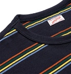 Arpenteur - Striped Cotton-Jersey T-Shirt - Navy