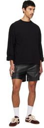 Deadwood Black Scout Leather Shorts