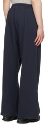 AMOMENTO Navy Elasticized Sweatpants