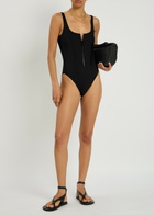 Lisa Marie Fernandez Jasmine Maillot Neoprene Swimsuit Black