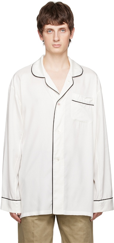 Photo: Maison Margiela Off-White Pyjama Shirt