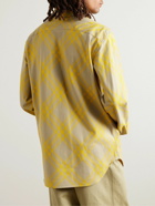 Burberry - Checked Cotton-Twill Shirt - Yellow