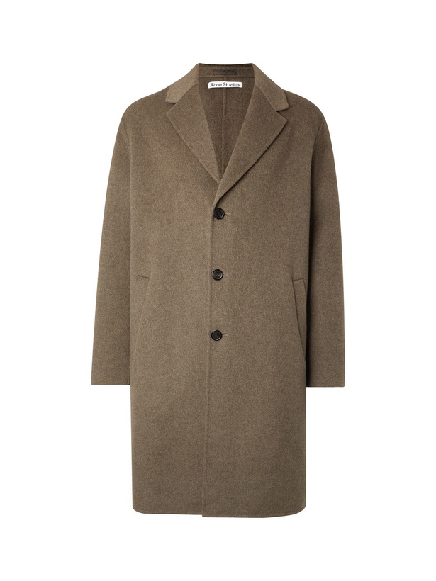 Photo: ACNE STUDIOS - Dali Double-Faced Wool Coat - Brown