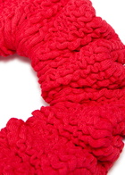 Hunza G Seersucker Scrunchie - Red - One Size