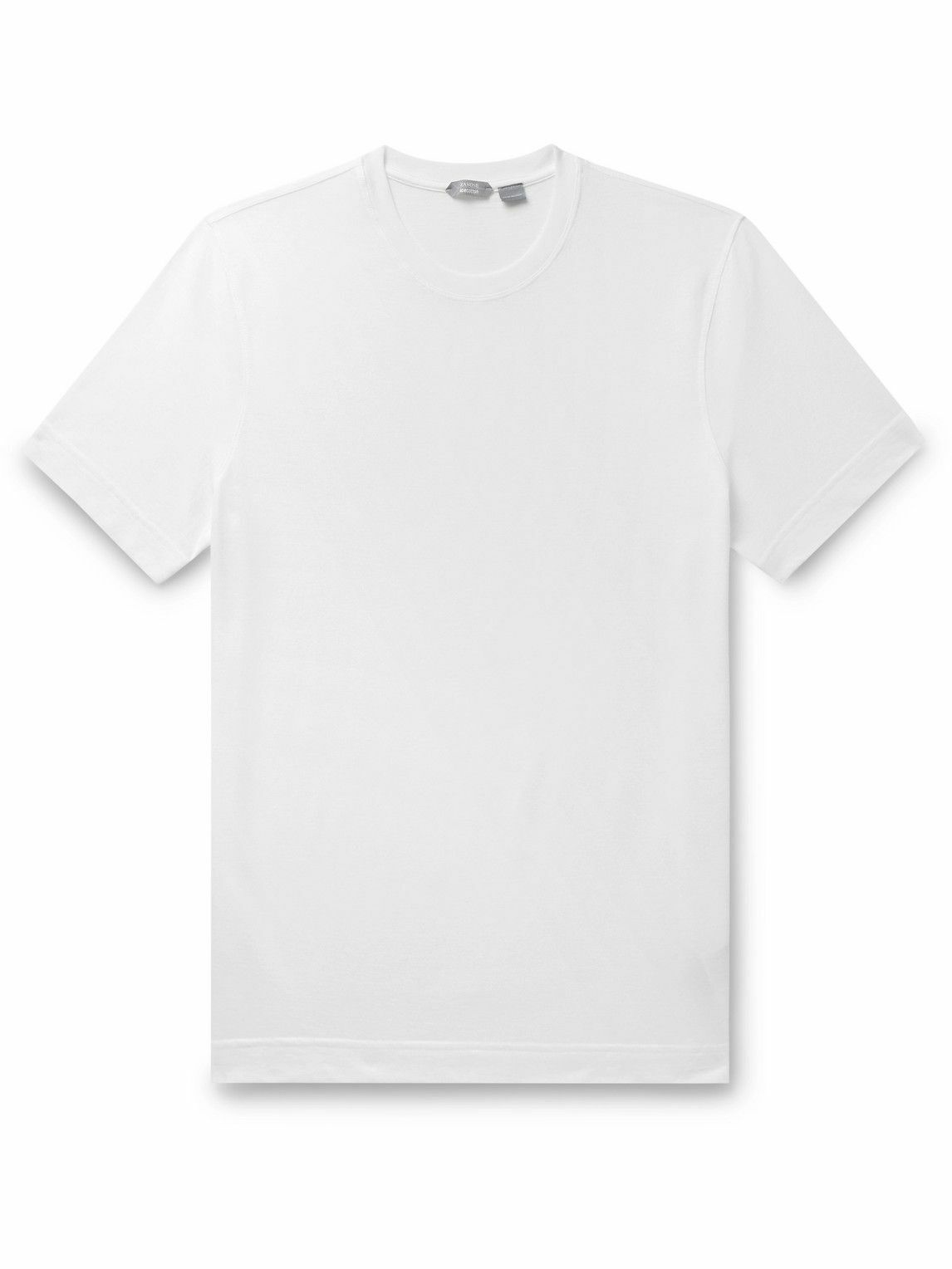 Photo: Incotex - Slim-Fit IceCotton-Jersey T-Shirt - White