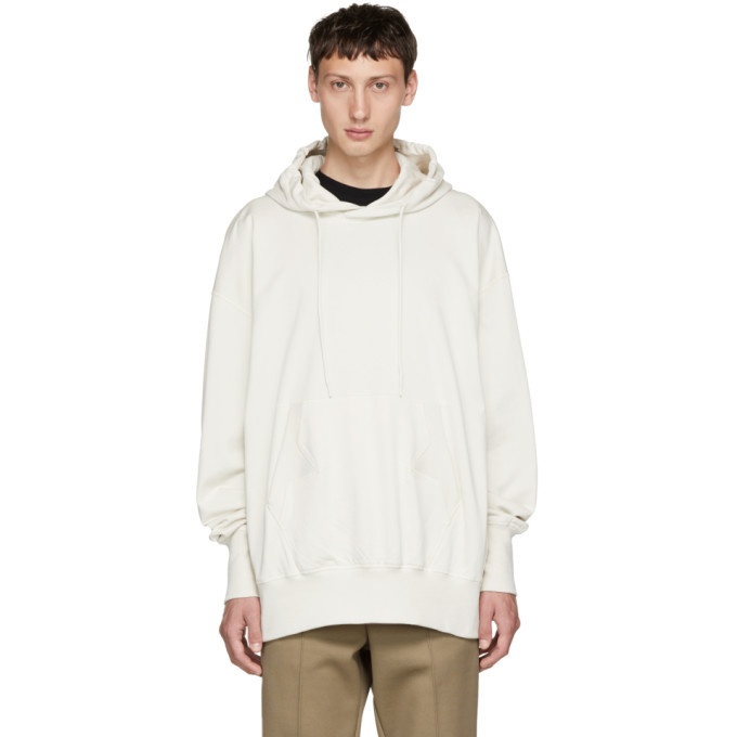 Photo: Y-3 White Stacked Logo Hoodie